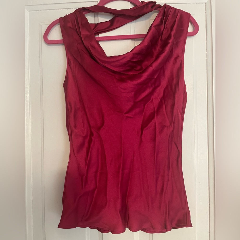 Banana Republic Sleeveless Red Blouse